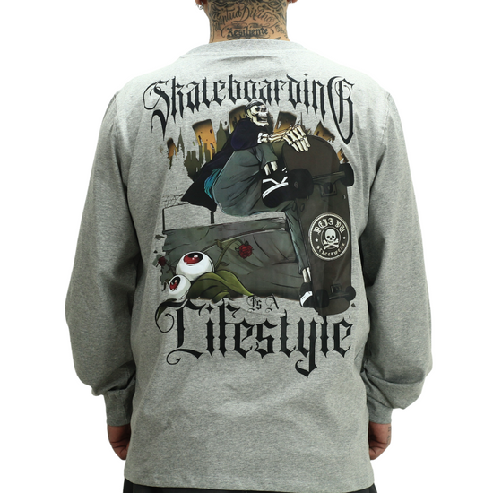 Long Sleeve Skateboarding Lifestyle T-Shirt